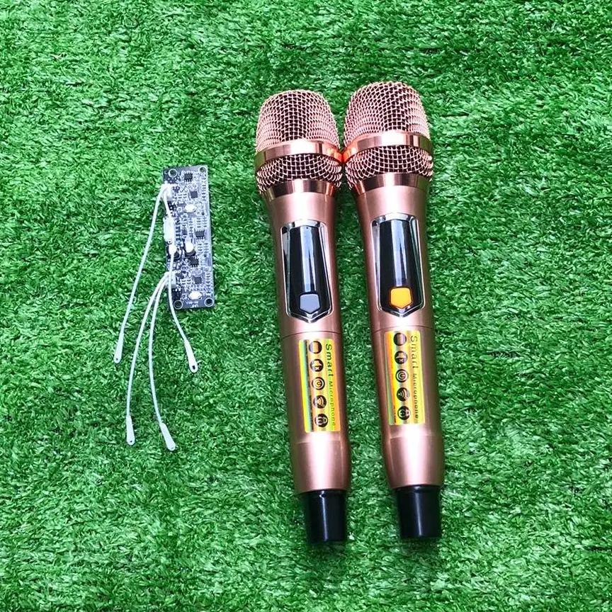 Micro chuyên cho loa kéo micro uhf + bo có chỉnh tần số chống hú tốt UHF (không dây)