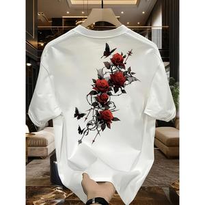ブランド トレンドブランドプリントTシャツ メンズ のしい カジュアル きいきめサイズ ゆったり トップス たくなるなクルーネック コットン  れ けにくい れしにくい ユニセックスデザイン