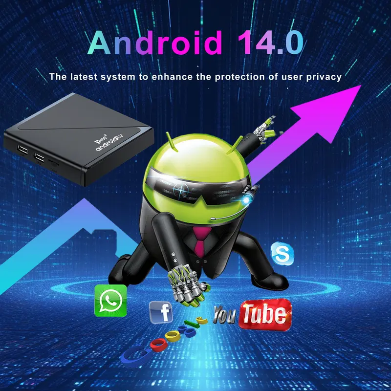 Android TV98 ATV Pro Smart TV Box 16G+256GB,Có chức năng Bluetooth,Cài đặt sẵn monstertv,smarttube,SportsTV,Youtube... 8