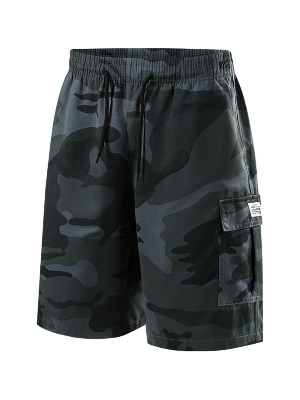 Men's Camo Print Multi-pocket Cargo Shorts, Regular Fit Casual Fashion Comfy Shorts for Summer, Men's Bottoms for Outdoor Wear 1