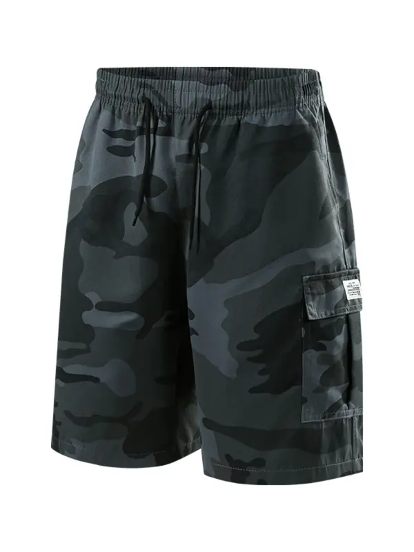 Men's Camo Print Multi-pocket Cargo Shorts, Regular Fit Casual Fashion Comfy Shorts for Summer, Men's Bottoms for Outdoor Wear 1