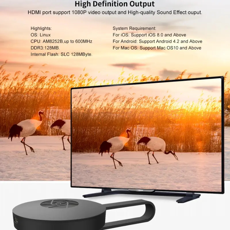 Thiết Bị Màn Hình Chung Không Dây, G2, Điện Thoại Di Động, HDMI HD, Máy Chiếu, Mirascreen HDMI 5
