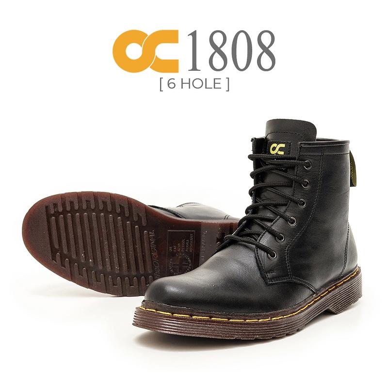 SEPATU DOKMAR 6 HOLE KULIT ORIGINAL 1808 Shoes Hitam Boots 3