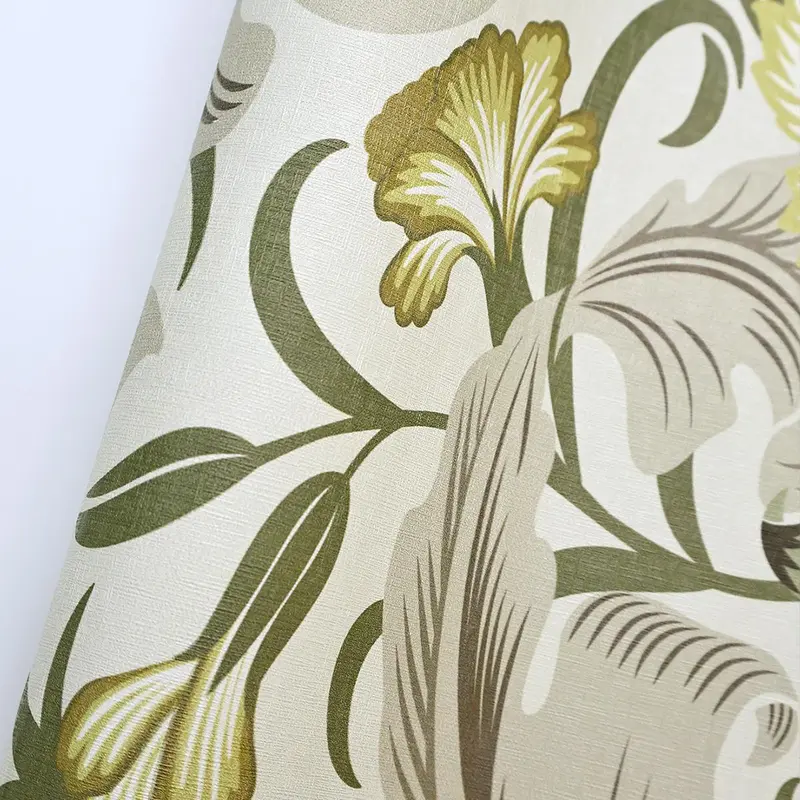 Vintage Floral Pattern Wallpaper, 1 Count Self-adhesive Wallpaper, Waterproof Wall Decor for Home Living Room Bedroom Study Room 8