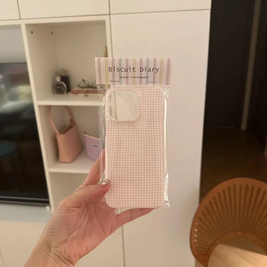 Ốp Điện Thoại Kẻ Sọc Hồng, Tương Thích Với iPhone 15, 14, 13, 12, 11, Pro, X, XR, XS Max, 7, 8 Plus, Se2020 Phụ Kiện