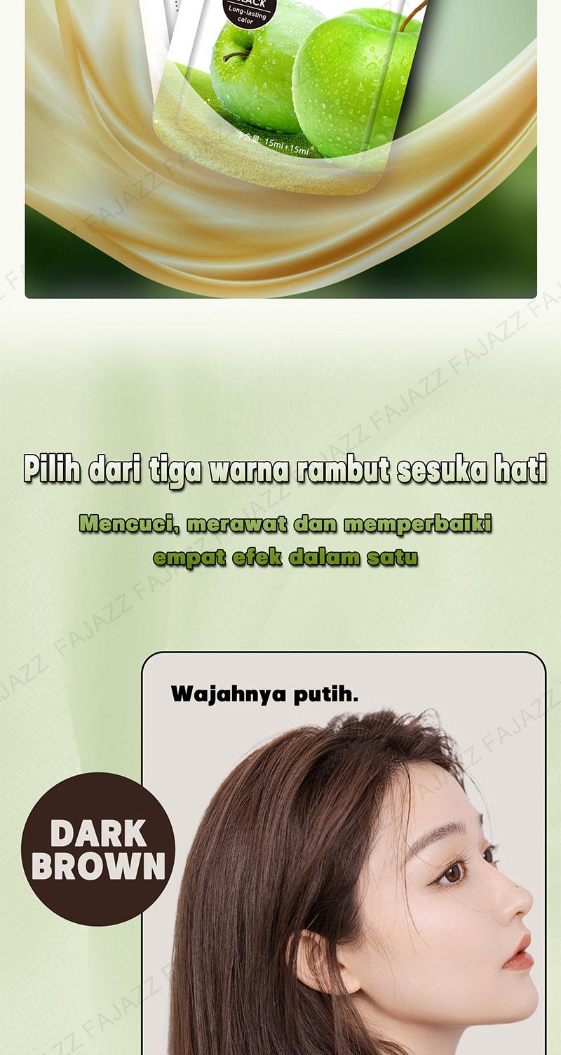 【COD】Fajazz Pewarna Rambut All Black Diformulasikan Khusus untuk Rambut Beruban Ekstrak Tumbuhan Tanpa Alkohol dan Aerosol 150ml 300ml 600ml