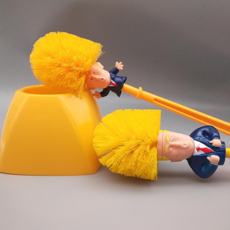 Product Introduction of Bàn Chải Nhà Vệ Sinh, Thiết Kế Búp Bê Sáng Tạo, Màu Vàng, Có Đế, Bàn Chải Vệ Sinh Gia Đình, Thích Hợp Để Vệ Sinh Nhà Vệ Sinh, Búp Bê 2