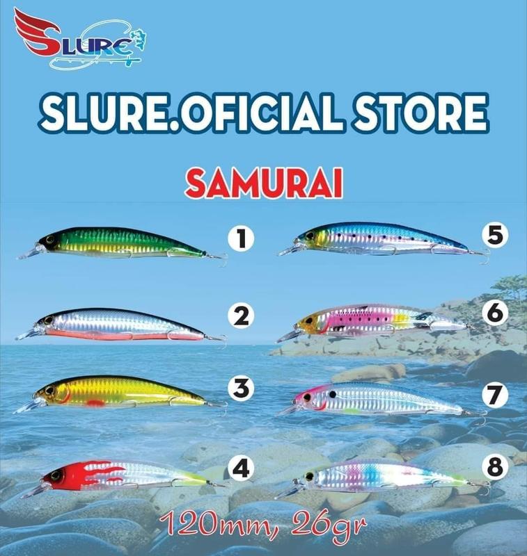 mồi lure ghềnh, Samurai 26g chính hãng, Slure, câu cá Hồng, cá Nhồng, cá Bè , cá mú... Fishing