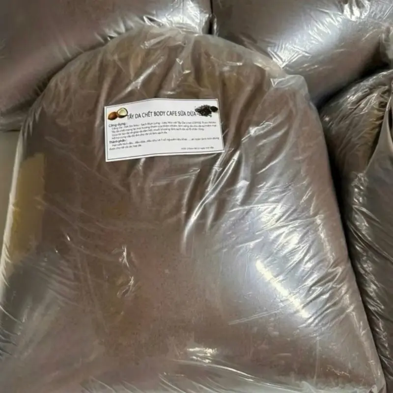 BỊCH 1ký ((KHÔNG HỦ - CAFÊ SỮA DỪA TẨY DA CHẾT DƯỠNG BODY NỮ