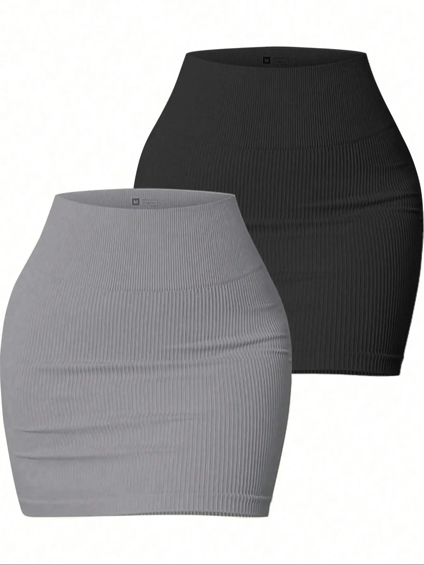 Women's Solid Ribbed High Waist Sports Skirt, Casual Comfy Breathable Skirt for Daily Outdoor Wear, Ladies Sportswear for Fall & Winter