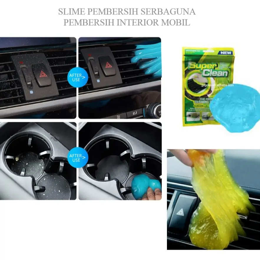 SLIME Serbaguna Pembersih Keyboard / Pembersih Celah Mobil / Slime ...
