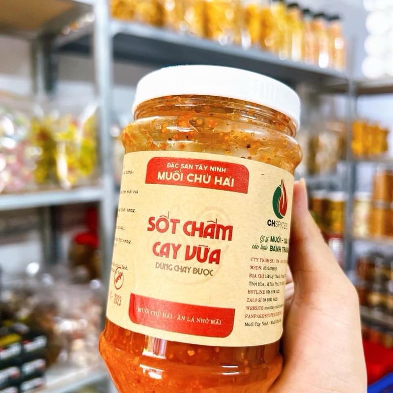 Muối Chấm Chú Hải - Hũ 500gr ( Cay Nước Sốt Chấm Trái Cây Gia Vị Chua )