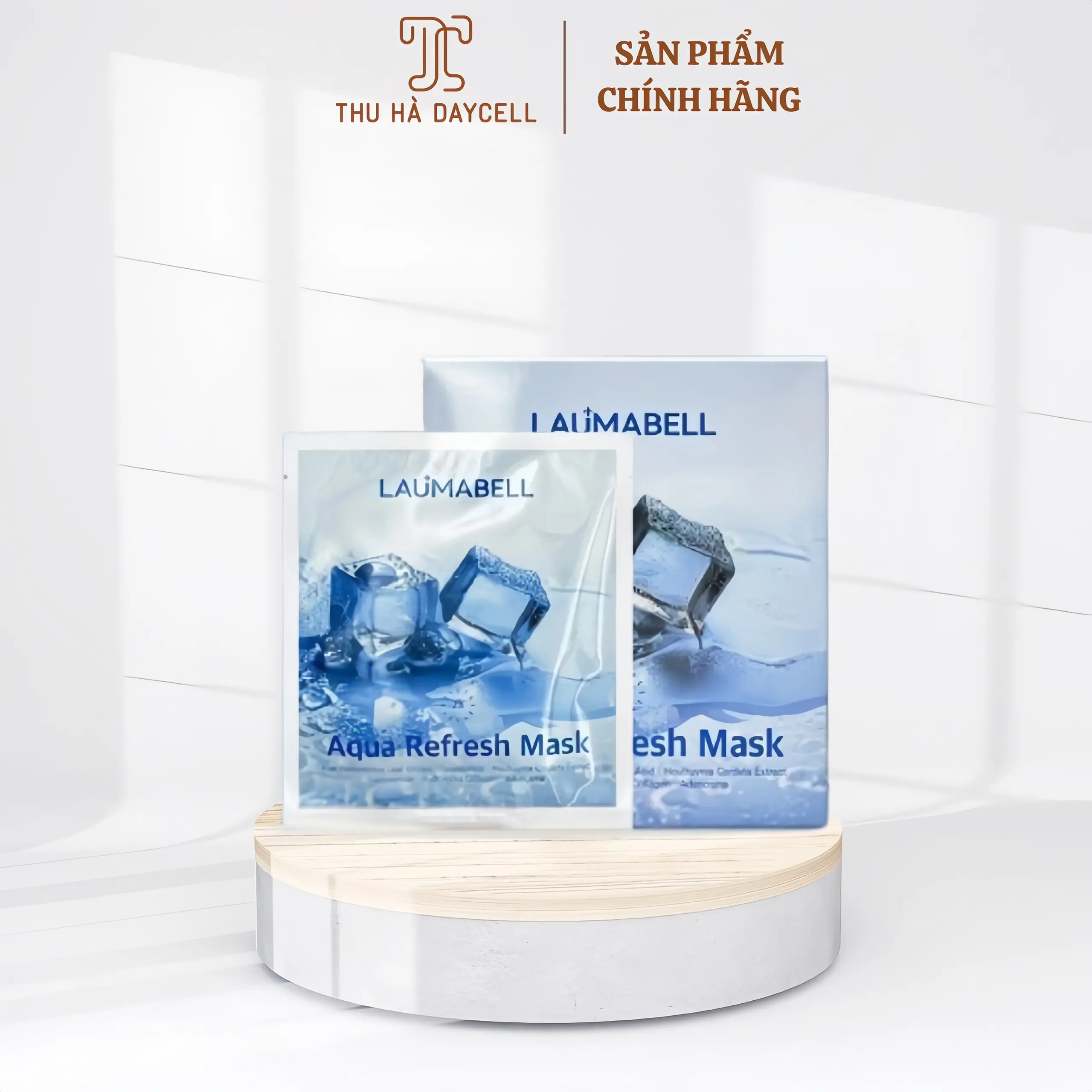 (Chính Hãng Daycell)  MẶT NẠ THẠCH COLLAGEN LAUMABELL AQUA REFRESH MASK Nữ Women Skincare Cosmetics