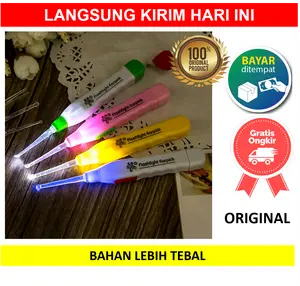 Korek Kuping LED Alat Pembersih Telinga Lampu Earpick Nyala Korok
