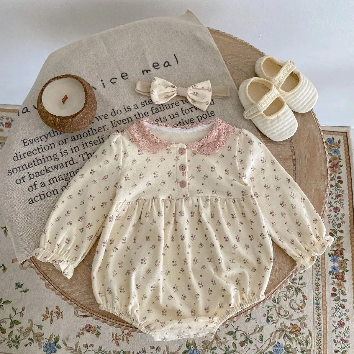 Set suit băng đô đáng yêu cho bé S127