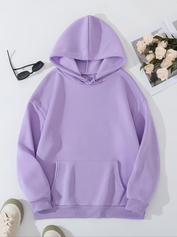 Women's Butterfly & Letter Print Drop Shoulder Hoodie, Fashion Casual Drawstring Pocket Hooded Sweatshirt for Daily Holiday Outdoor Wear, Ladies Clothes for Fall & Winter 1