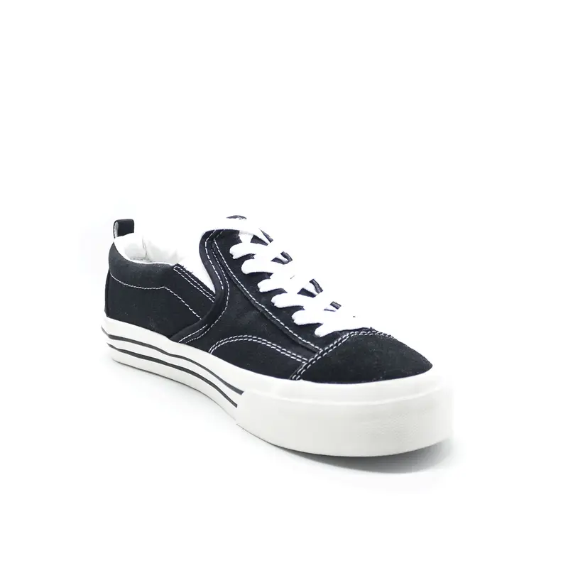 Sepatu Wewalk Footwear - Slip On Muaqad Black White Original Indonesia Flat Shoes Pria Sneakers Kerja 4