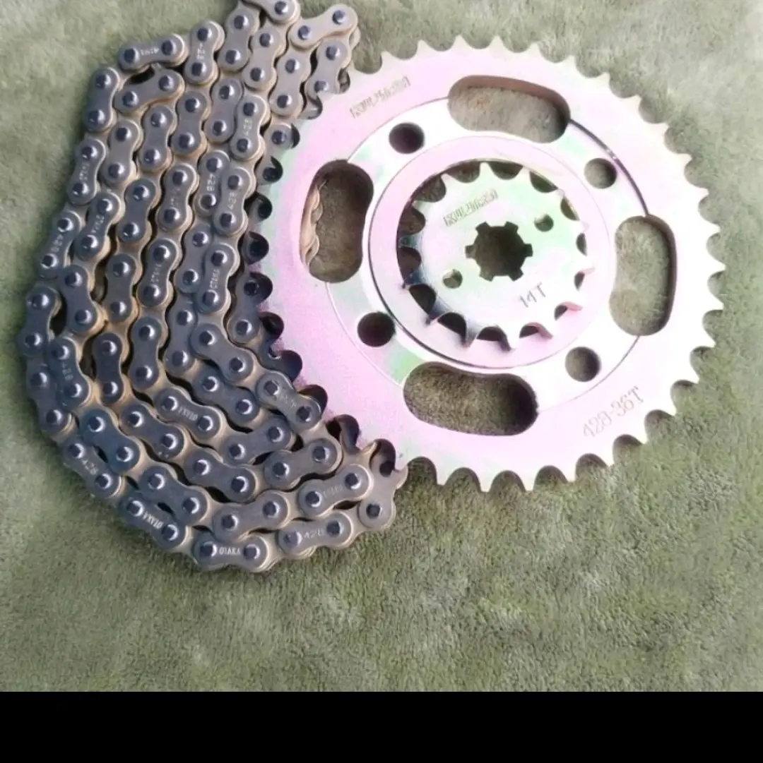 COD MOTORCYCLE CHAIN SET FOR HONDA TMX125/155 GOLD