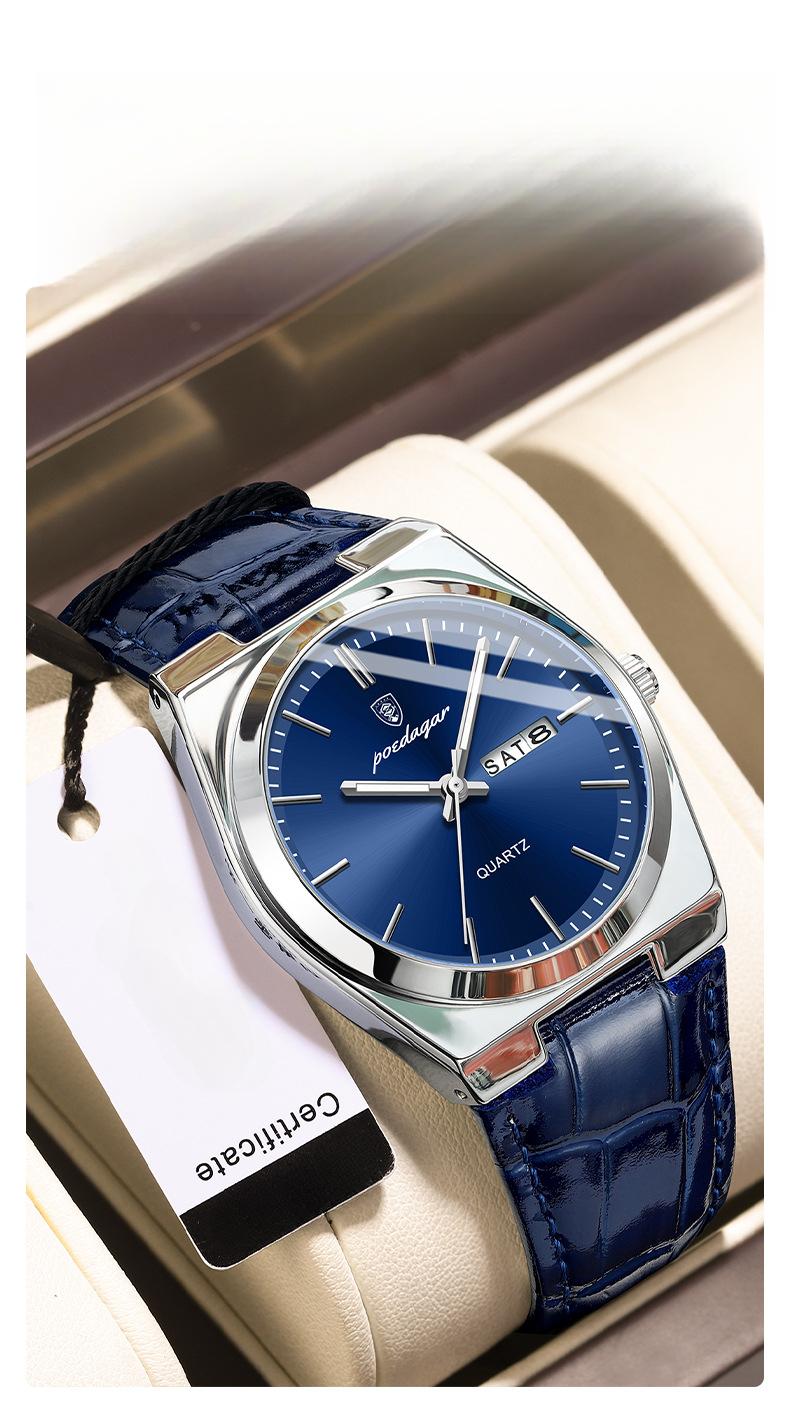 Product Introduction of Ultra-Thin Men's Watch Waterproof New Quartz Watch Men chuan  watch 6