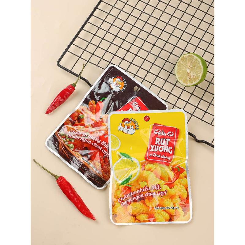( Tặng Quà ) Combo 20 Chân Gà Rút Xương Cabuno Chọn Vị Chua Cay - Thương Hiệu Uy Tín ( Bảo Quản Tủ Lạnh Nhé Mọi Người )