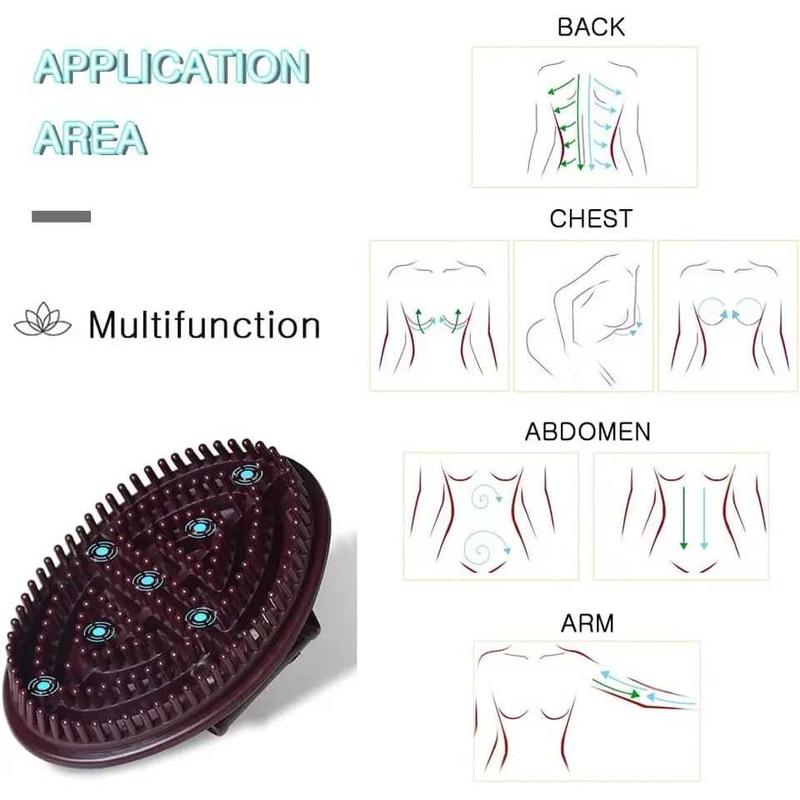 1pcs Sikat Pijat Tubuh Gua Sha Massage Papan Kerokan Sikat Pijat Pengikis Anti Selulit Pijat Scrub S1344 6