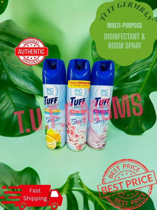 TUFF GERMBAN MULTI-PURPOSE DISINFECTANT & ROOM SPRAY KILLS 99.99% ...