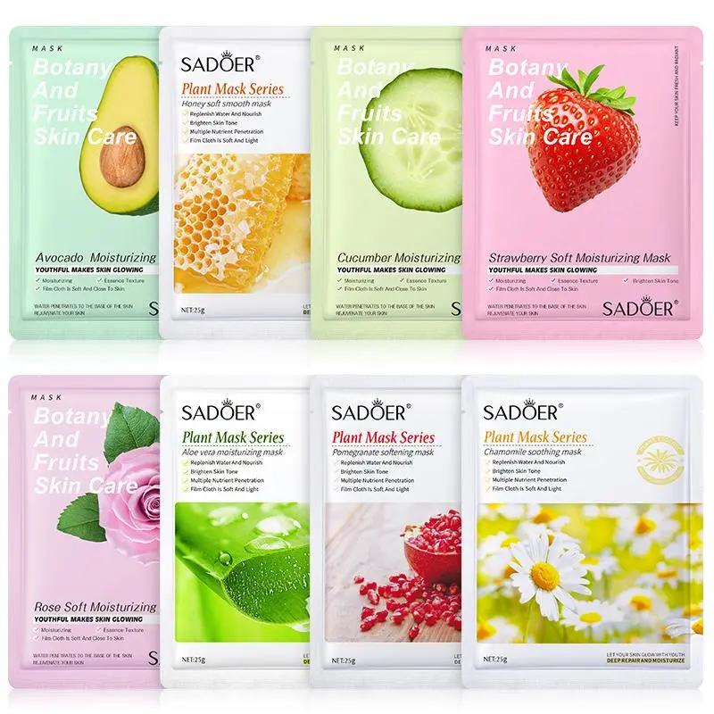 【Buy Ten Get 3 Free】Face mask plants adopt facial mask Moisturizing Mask Skincare Skin Repair Comfort Moisturizer Hydrate Moisture