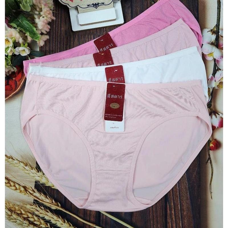 Combo 10 Quần Lót Nữ Cotton Lưng Ngắn Trơn Mềm Mịn Thoáng Mát Co Giãn Tốt (size 60-70 Kg) - Ngọċ Chinh Bikini 7