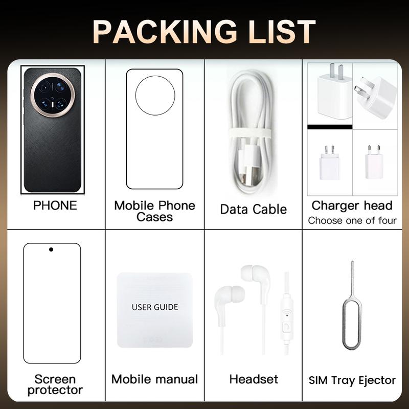 Product Introduction of Hot Sale Mate70pro Perforated Screen Mobile Phone Smartphone 15