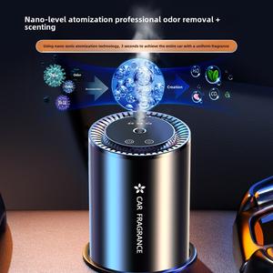 Factory Wholesale AI Smart Car Stop Aroma Diffuser Starry Sky Ambience Light Automatic Fragrance Humidifier
