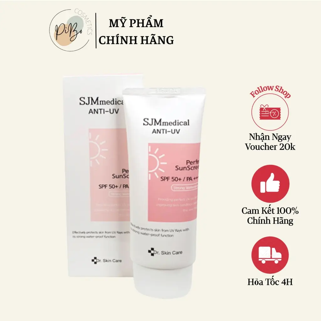 Kem Chống Nắng Kiểm Soát Dầu Nhờn Nâng Tone SJM MEDICAL ANTI SUNCREAM