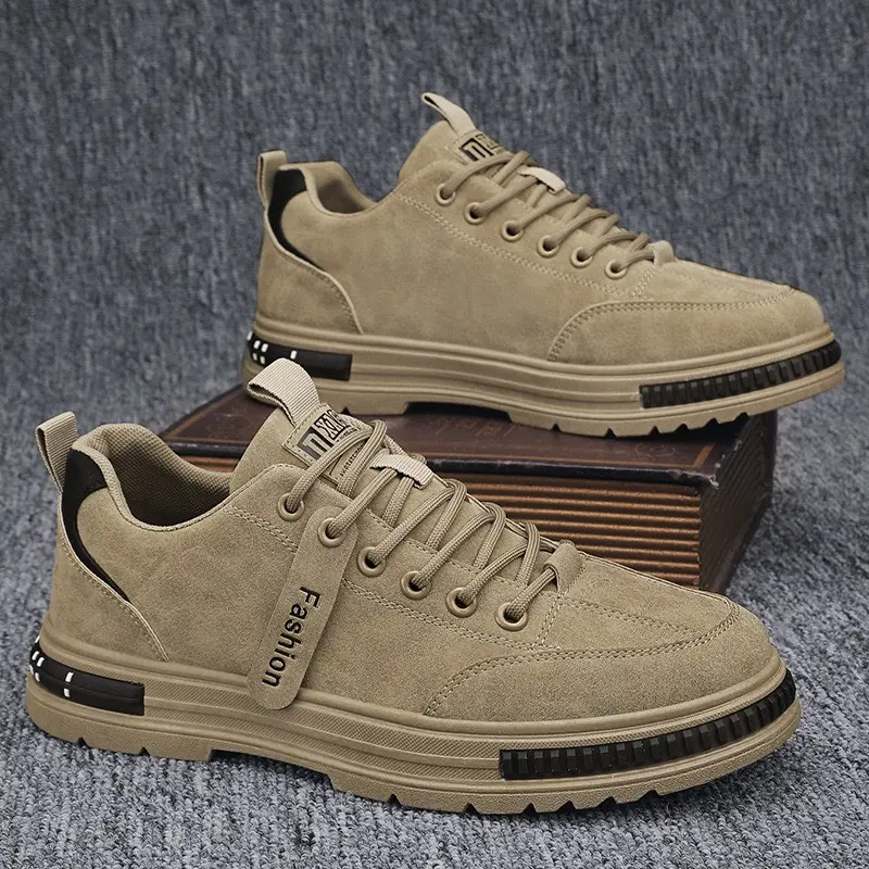 Giày Thể Thao Nam Da Lộn Cao Cấp Phong Cách Hàn Quốc NA16 Sneaker Đế Bằng Shoes Jean