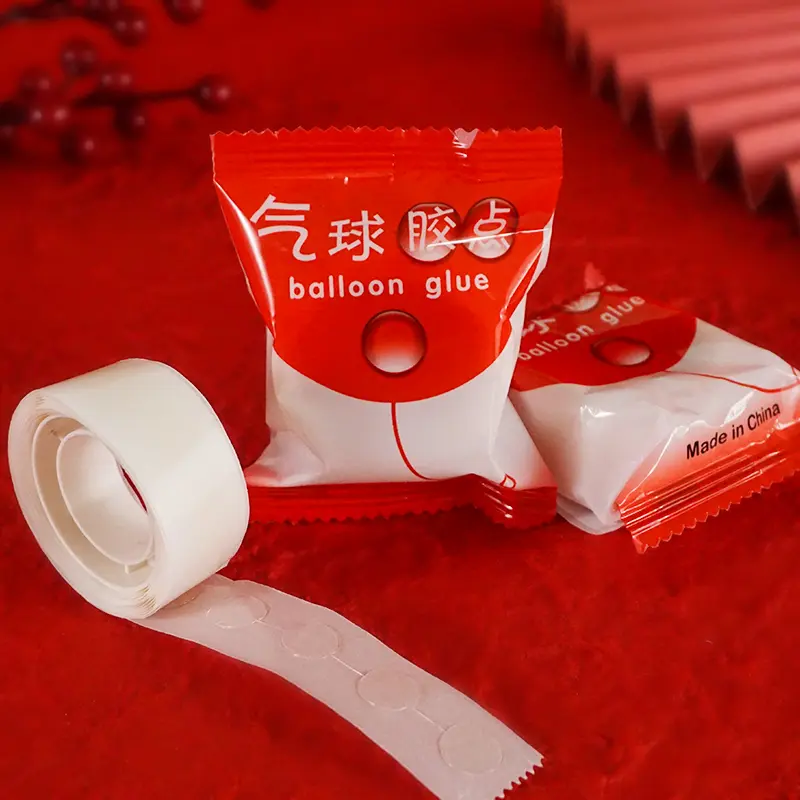100 Points Transparent Stickers Balloon Attachment Glue Dot Attach ...
