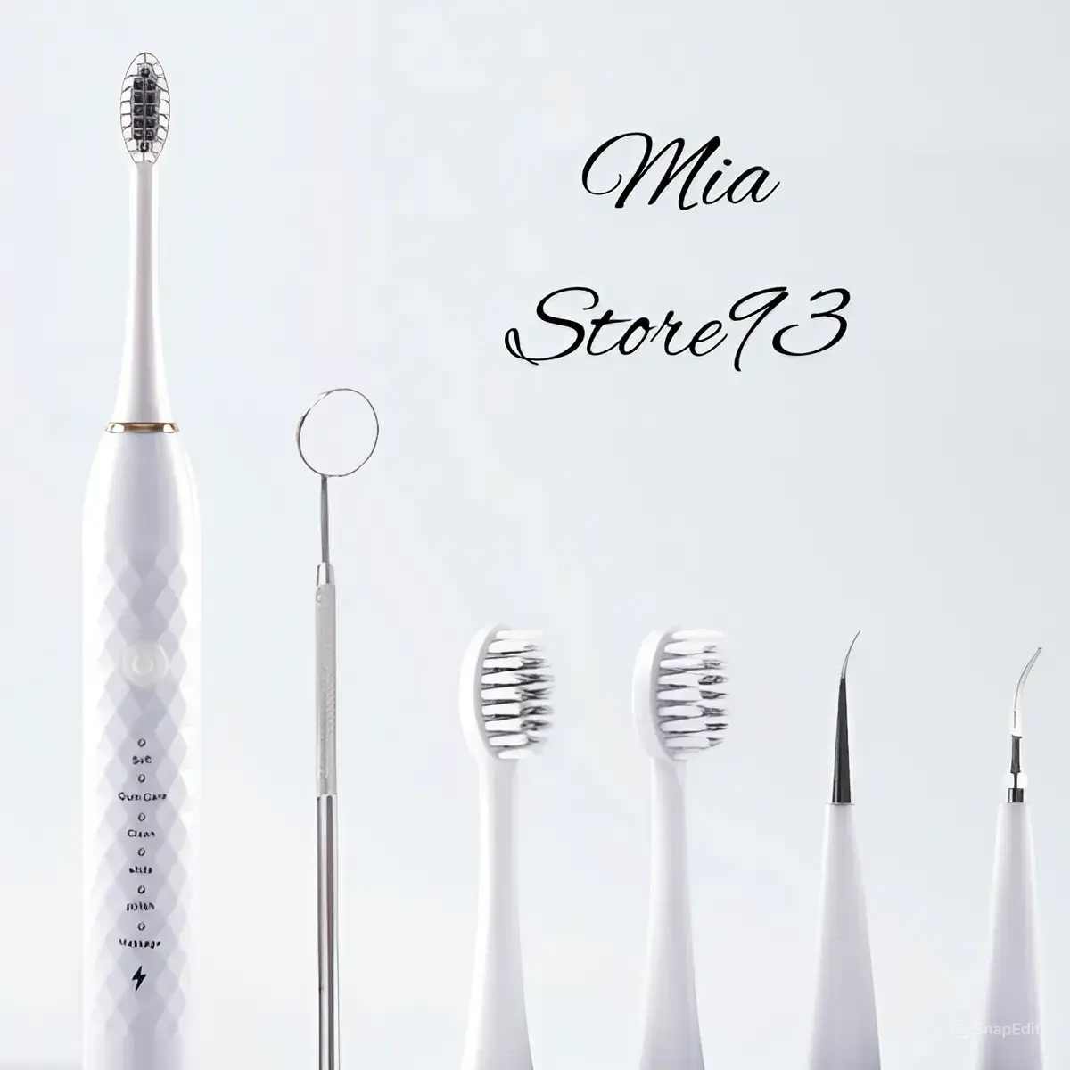 Sonic A6 New  - Bàn Chải Đánh Răng Điện 2 Trong 1 Làm Trắng và Lấy Cao Răng - Kèm 5 phụ kiện