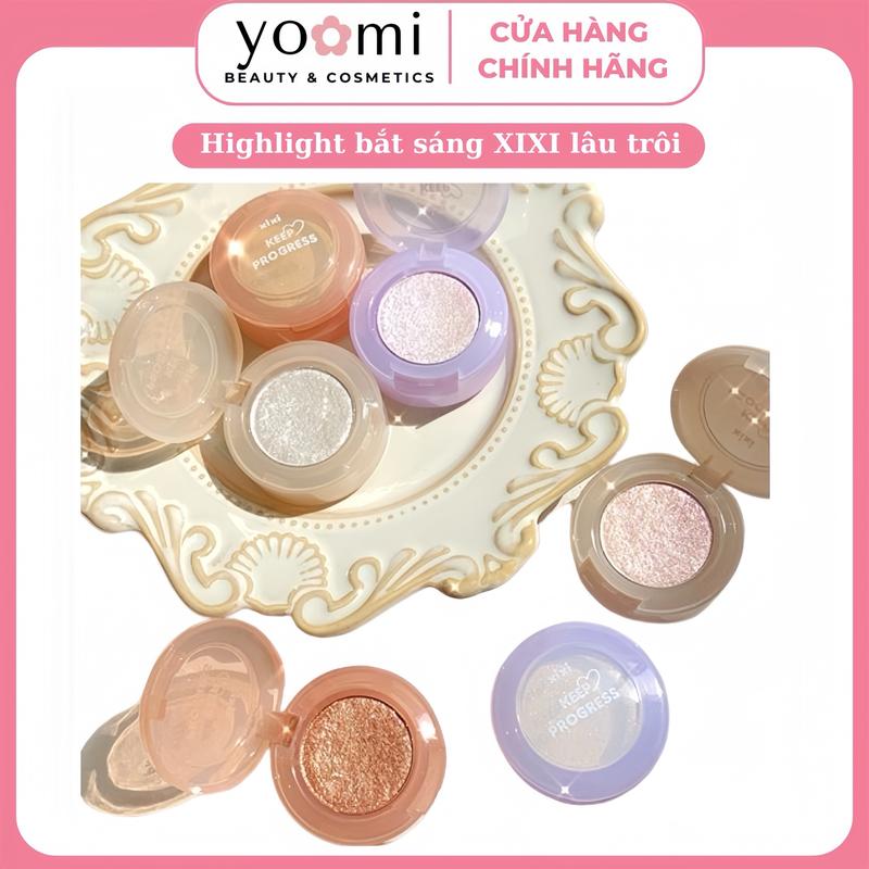 [XIXI] Nhũ mắt Highlight Bắt Sáng XiXi Nhiều Màu Lấp Lánh Tạo Hiệu Ứng Eyeshadow Bling Bling, Nhũ Bắt Sáng, Không Thấm Nước Trang Điểm Mỹ Phẩm Cosmetic Phấn Mắt phấn  highlight tử sư