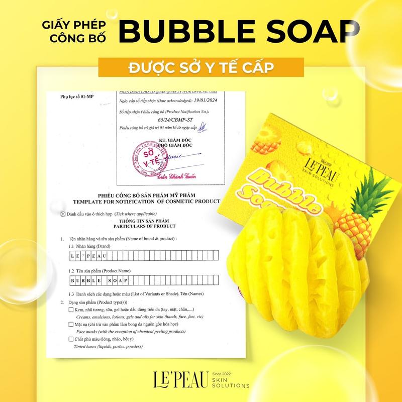 Product Introduction of [MUA 1 SOAP TẶNG 1 SOAP] Combo 2 Bubble Soap & Vita Soap, Xà Bông Tắm Body, Phù Hợp Cho Nam và Nữ, Trọng Lượng 65g & 85g, Dưỡng Body Women - Le'peau 9