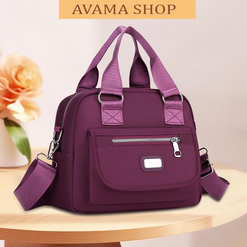 [ AVAMA DZ05] Túi xách đeo vai, đeo chéo, chất vải chống thấm nước, nhiều ngăn tiện lợi, mang đi chơi, đi làm, cho các chị em, cho các mẹ trung niên Bag Nữ 0