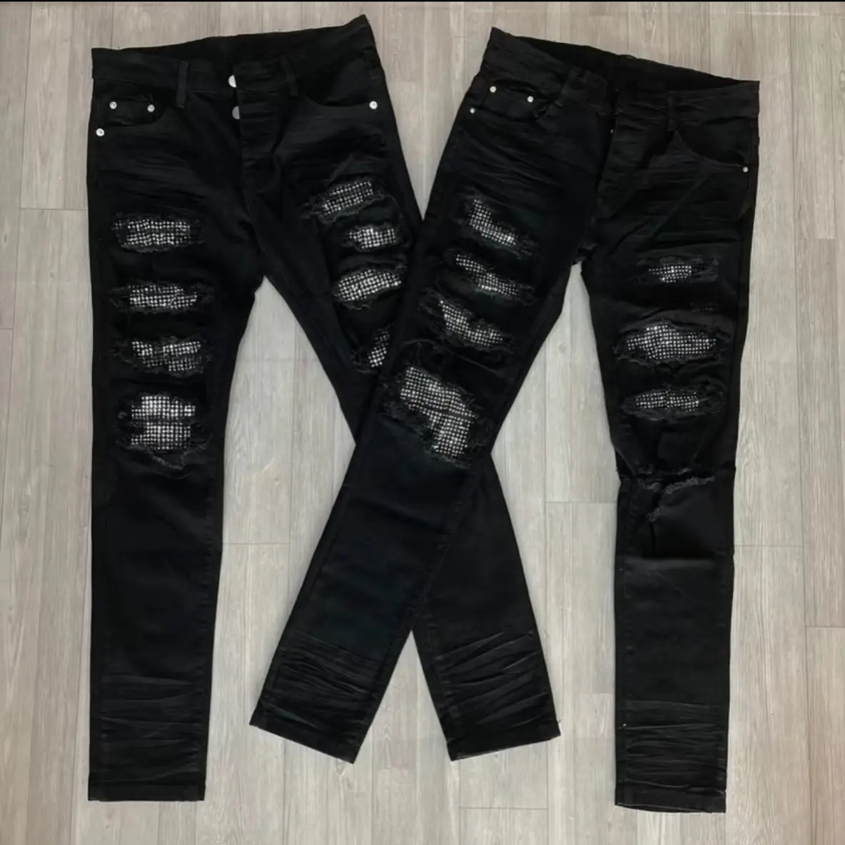 Quần jean dài rách xước DSQ mẫu mới hót trend chất liệu vải denim ai cũng có thể sở hữu  hàng quản châu Menswear Pants