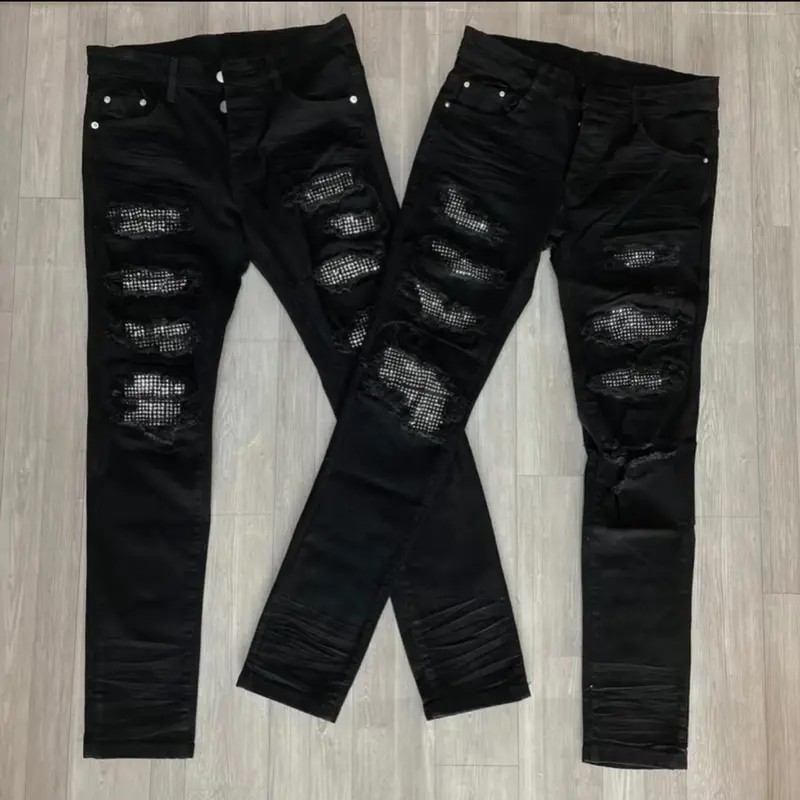 Quần jean dài rách xước DSQ mẫu mới hót trend chất liệu vải denim ai cũng có thể sở hữu  hàng quản châu Menswear Pants  Ô 0