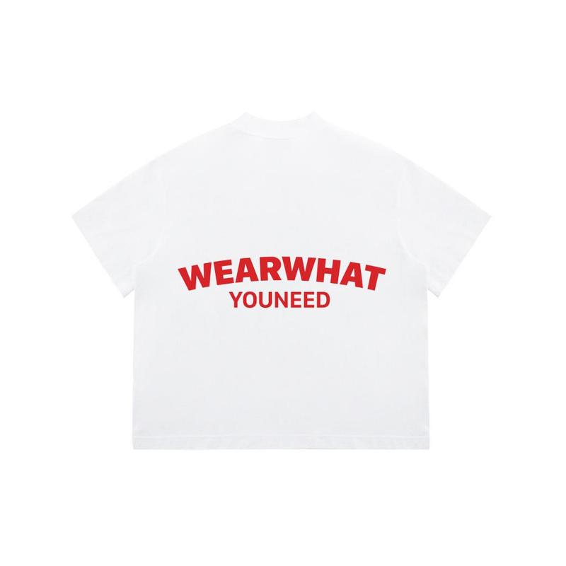 Áo thun WWYNSTU BOXY TEE basic logo tee black / white cotton 250GSM 1