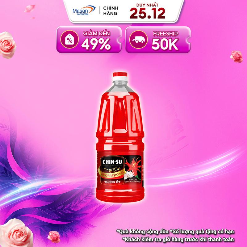 Tương ớt CHIN-SU Professional can siêu tiết kiệm 2.1 kg