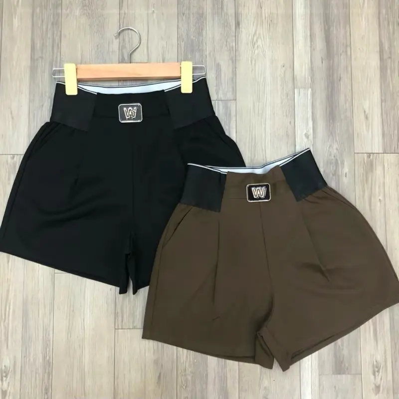 ￼[HÀNG NEW, SALE HÈ][W38-BIGSIZE] Quần Short Cạp Cao Chữ W, Chất Umi Hàn Co Giãn Tốt Cho Nữ