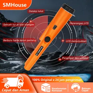 [Harga Rendah]GP Pointer S Metal Detector Alat Pendeteksi Logam Detektor Emas Harta Terpendam Metal Emas Perak Deteksi Tahan Air Free Baterai