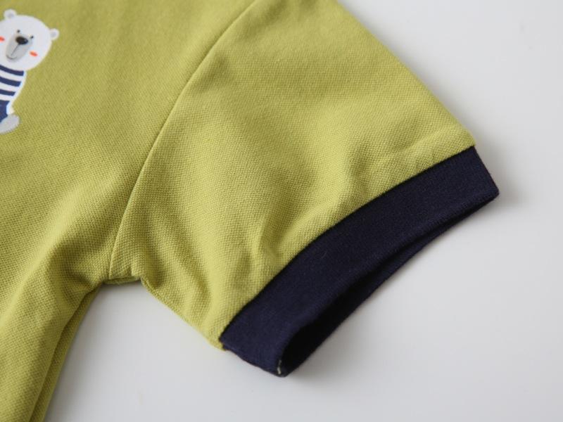 Product Introduction of 2025 Children's Summer Clothing Short-Sleeved Polo Shirt Boys' Short-Sleeved Shirt Baby Color Matching Collar Fashion Polo 10