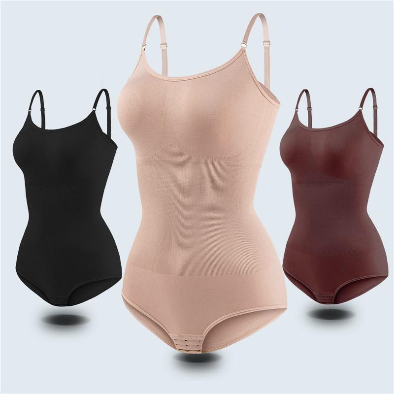 Bodysuit, Thiết Kế Đơn Giản, Mặc Liền Mạch, Toàn Thân, Đồ Định Hình Thoải Mái, Đồ Lót Nén Cho Phụ Nữ 0
