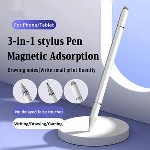 3in1 Capacitive Touch Screen pen Stylus Pen Magnetic Suction Capacitive Pen Phone Tablet Handwriting pen