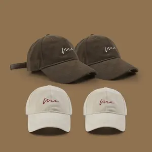 Topi baseball Unisex Bordir Huruf Me Baseball cap Topi cewek Topi Cowok Hat Cap Unisex Topi Baseball Dewasa Pria polyester Orange Wanita