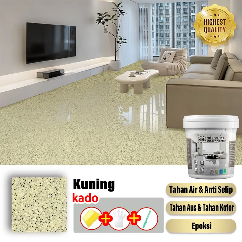 Beige【epoxy pasir Bertekstur】