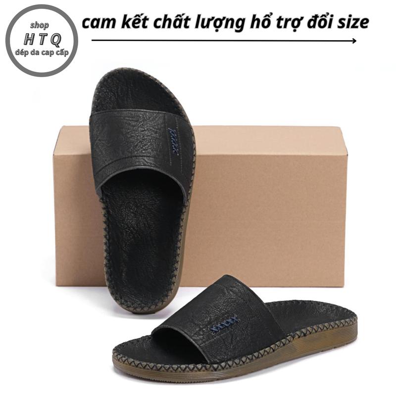 Dép da nam cap cấp Đế Đúc nguyên khối may Đế Đế thủ công chắc chắn (MSP,Dép kẹp) Đế Bằng DéP mũi tròn dép  kẹp déphand  made dép  chữ dep da depnamdep  2024 depkep  nam dép  chữ h 9