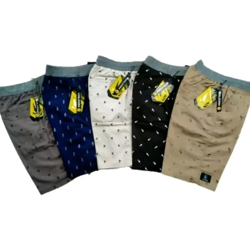 PAKET 100 RIBU DAPAT 5PCS CELANA PENDEK CHINO MOTIF PRINTING ALLSIZE JUMBO BIGSIZE PINGGANG KARET KATUN HITAM GREY ARMY MOTIF SHORTS Dewasa Santai Twill 3